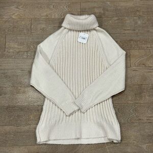 ALTAR’D STATE Ivory Ribbed Knit Turtleneck Sweater